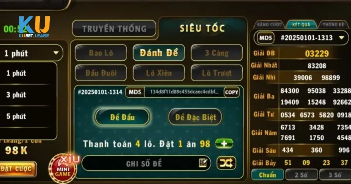 Lô Đề Siêu Tốc KUBET – Cách Chơi Và Mẹo Chốt Số Chính Xác 3 Lợi ích khi chơi lô đề siêu tốc tại KUBET